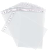 piopiocoing 250 Pcs Cookie Bags,4×6 Inches Clear Self Sealing Cellophane Bags, Clear Cookie Bag F...