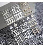 Winter Knit Sweater Cloth Pattern Nail Art Sticker Decals 5D Embossed French White Lace Lattice N...
