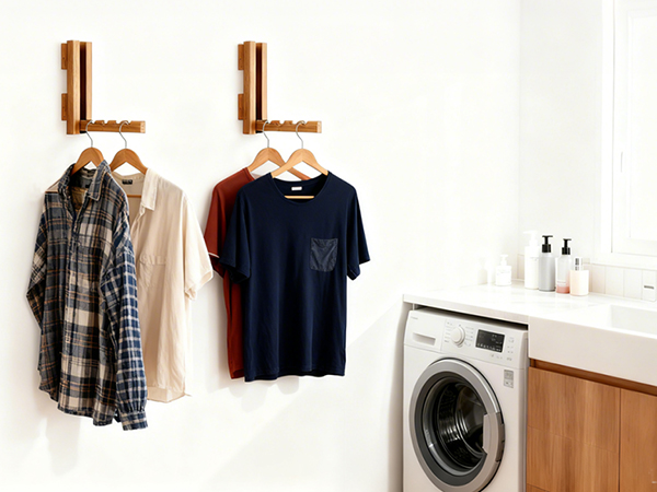 Wood Wall Mounted Clothes Drying Rack
