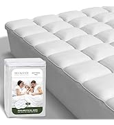 Beckham Hotel Collection Queen Size Mattress Pad (Extra Padded) & Protector Hybrid - Quilted Pill...