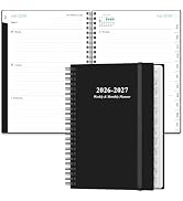Planner 2026-2027 - A5 Weekly & Monthly Planner Spiral Bound, July 2026 - June 2027, with Flexibl...