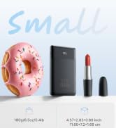 Only 0.4lb 6.35oz 180g, Travel Essential Battery Pack for iPhone 17 16 15 14 13 iPad Samsung