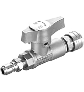 M MINGLE Ball Valve Pressure Washer, 3/8" Quick Connect Ball Valve for Power Washer Hose, 5000 PSI