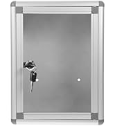 KALLORY Wall-Mounted Voting Box Large Suggestion Box with Lock Gray Transparent Medium Mailbox fo...