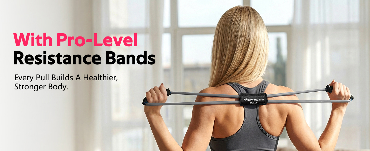 exercise bands with handles
