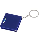 Blue Multifunctional KeyRings Tape Measure Square Steel Rule with Horizontal Bubble Level & Housi...