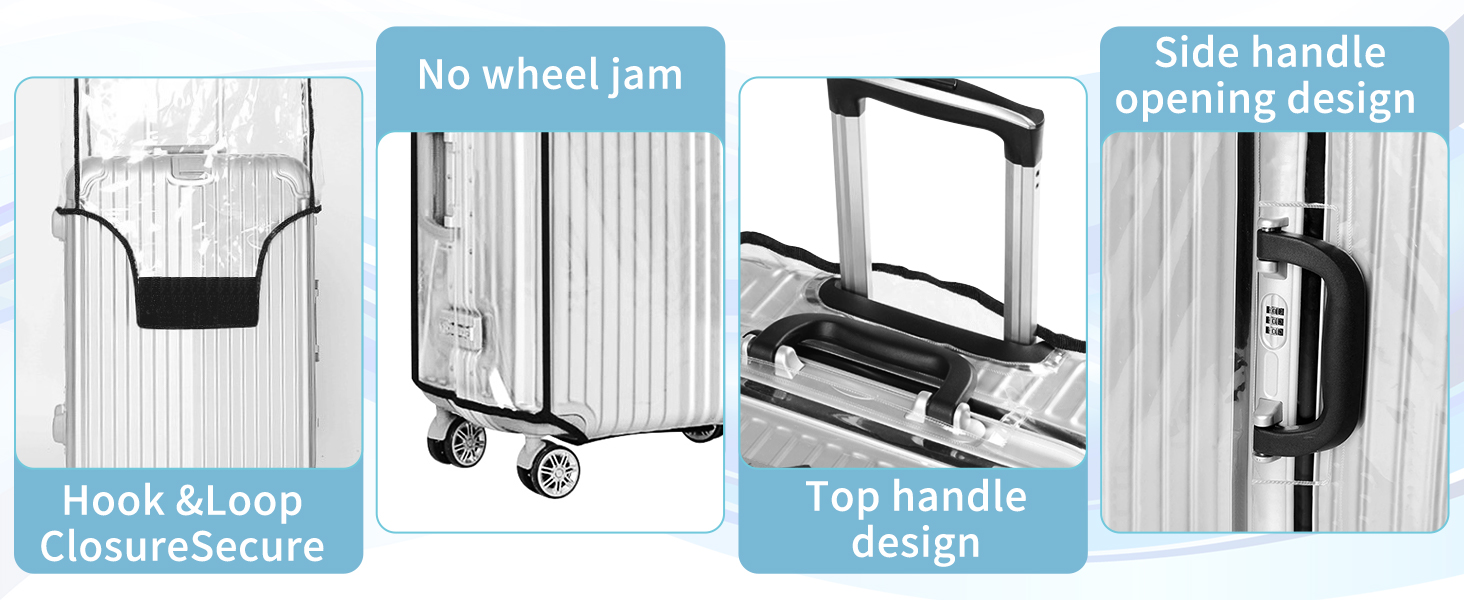 Clear PVC Suitcase Cover