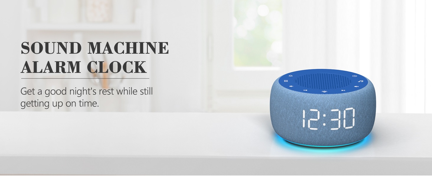 Sound machine alarm clock