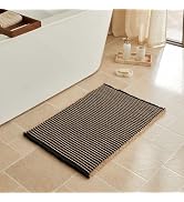 Triohero Waffle Bath Mat, Small Boho Bathroom Rugs Non Slip Washable, Ultra Soft Super Absorbent ...