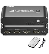 HDMI 2.1 Switch 8K@60Hz, 4K@144Hz, 4K@120Hz, HDMI Switcher 3 in 1 Out, Aluminum Shell, Compatible...