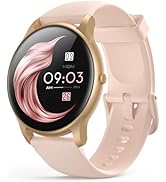 AGPTEK Smart Watch for Women, 5ATM Waterproof Smartwatch for Android and iOS Phones, Fitness Trac...