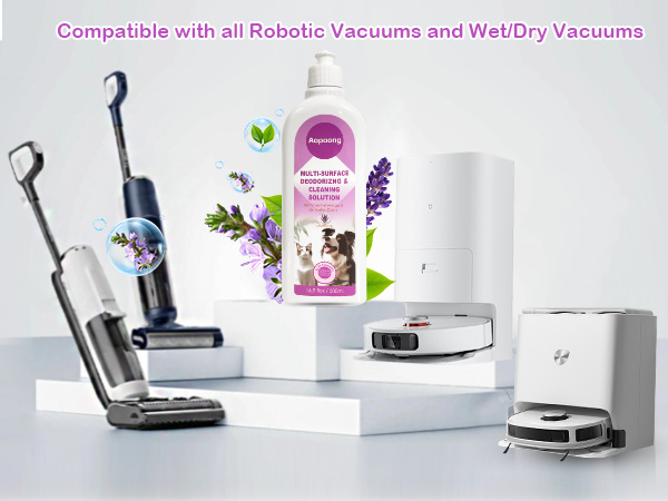 Floor Cleaning Solution Lavender Scent, for Robot Vacuums with Mopping and Vacuums