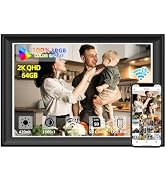 2K 64GB 11inch Digital Picture Frame WiFi6&5G Digital Photo Frame 1920x1280 FHD IPS Touch Screen ...