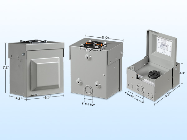 H01OB06 50 Amp RV Power Outlet Box