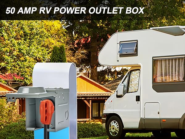 50-Amp RV Power Outlet Box