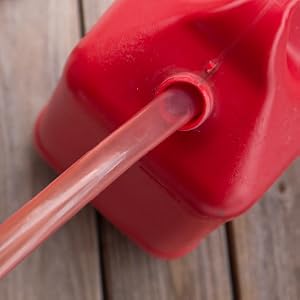 Easy to use and no-spill siphon hose for gasoline