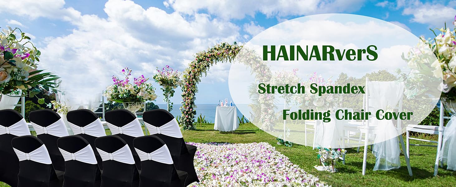 Stretch Spandex Folding Chair Covers