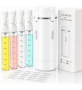 ZXAPJJD 4-in-1 Travel Dispenser Bottle, TSA Approved Leakproof Set | 4-in-1 rotatable design, lea...