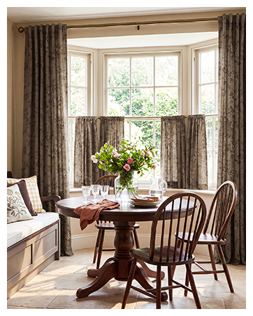 vintage floral curtains