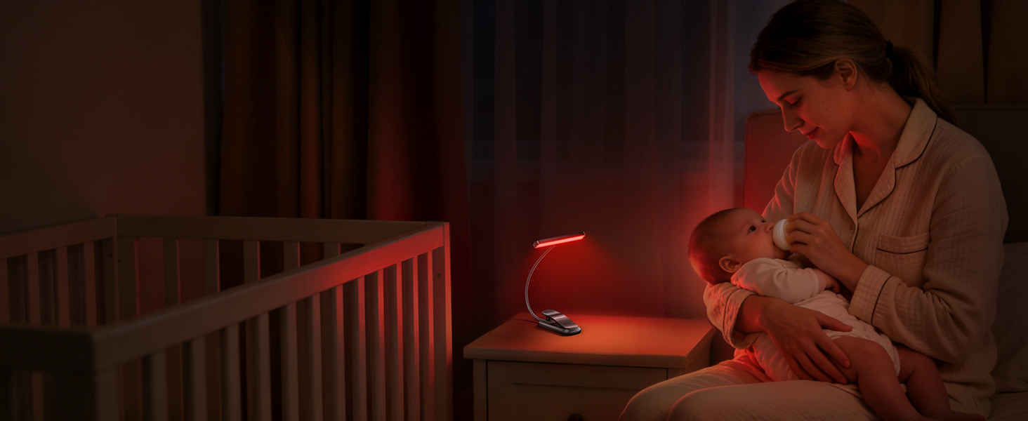 Nurse & snooze in pure red light — Zero blue, baby-friendly, a new mom’s gift