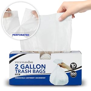 small trash bags 2 gallon