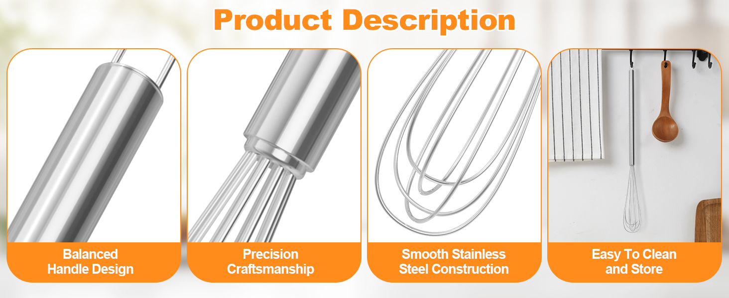small whisk for coffee, wire whisk stainless steel, wisking tool stainless steel