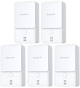 GoveeLife Water Leak Detectors 5 Pack, 100dB Adjustable Audio Alarm and Leak and Drip Alerts, Det...