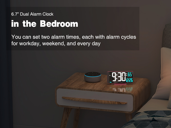clock for bedroom