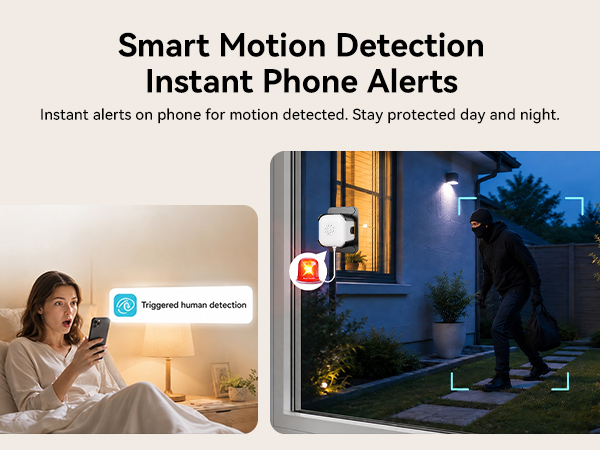 Smart Motion Detection Instant Phone Alerts