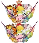 Lilly's Love Stuffed Animal Net Hammock for Plushie Toys - Large 2 Pack | Corner Hanging Storage ...
