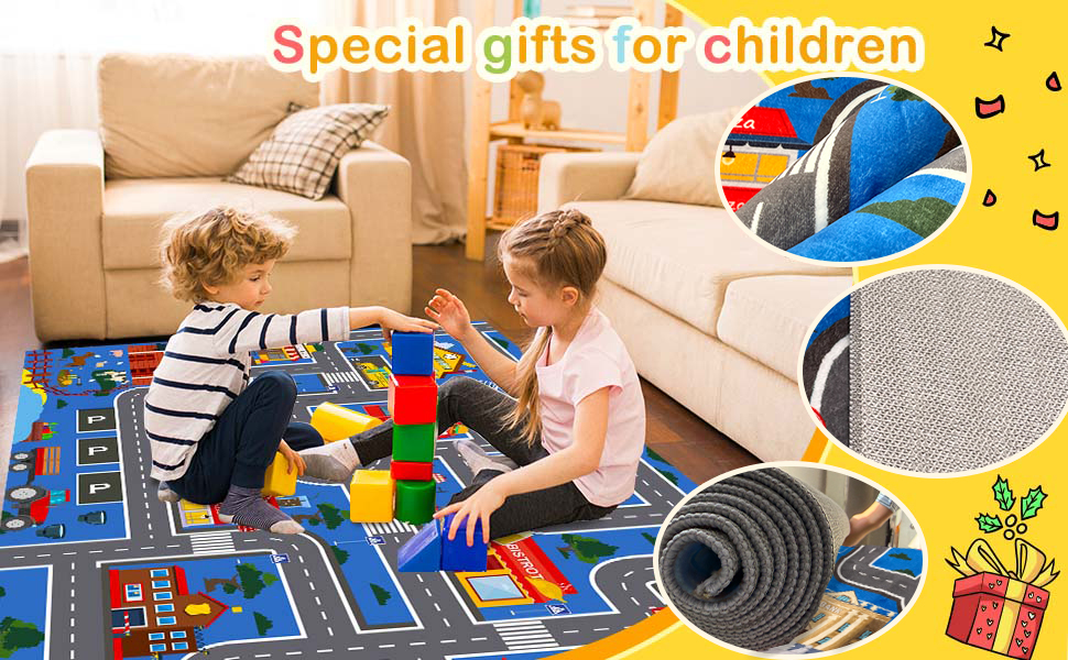 Material introduction of play room rug