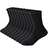 Kids Crew Athletic Socks Boys Girls Classics Cotton School Uniform Childs Sports Breathable Casua...