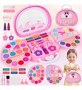 Topsolid Kids Makeup Kit for Girl, Real Washable Makeup for Kid with Mirror, Kids Makeup Sets for...
