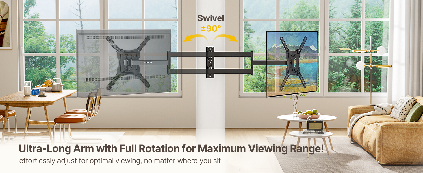 long arm tv wall mount