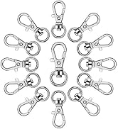 100Pcs Swivel Snap Hook,Stainless Steel Key Chain Clip Hooks Swivel Lanyard Snap Hook Keychain Ho...