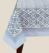 Light steel blue table cloth