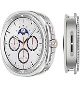 Suphart 3 in 1 Metal Case Compatible with Samsung Galaxy Watch 8 Screen Protector 44mm, Rugged Pr...