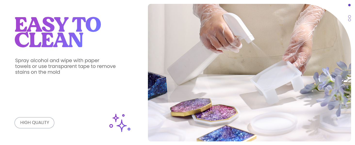 resin coaster molds