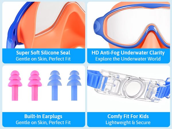 Toddler Goggles with Nose Cover