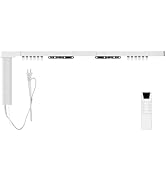 Matter-Certified WiFi Motorized Curtain Track, Smart Electric Curtains with Remote, Compatible wi...