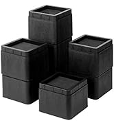 BTSD-home Stackable Bed and Furniture Risers 3 Inch Heavy Duty Bed Lifts for Dorm Couch Chair Tab...