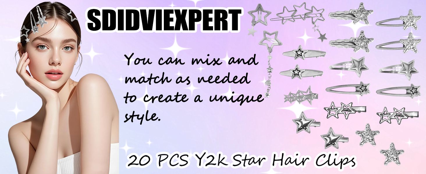 y2k hair clips