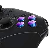 eXtremeRate Chameleon Purple Blue Interchangeable ABXY Buttons for Nintendo Switch Pro Controller...