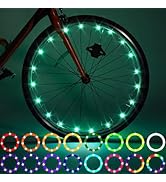 Waybelive 2 Pack LED Bike Wheel Light, Remote Control Bicycle Tire LED Light, Wheelchair Light, 1...