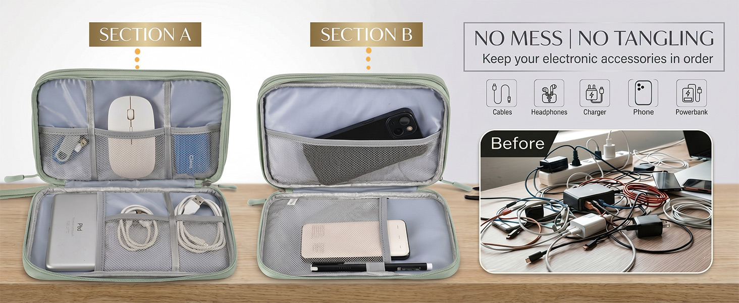 electronics travel organizer
