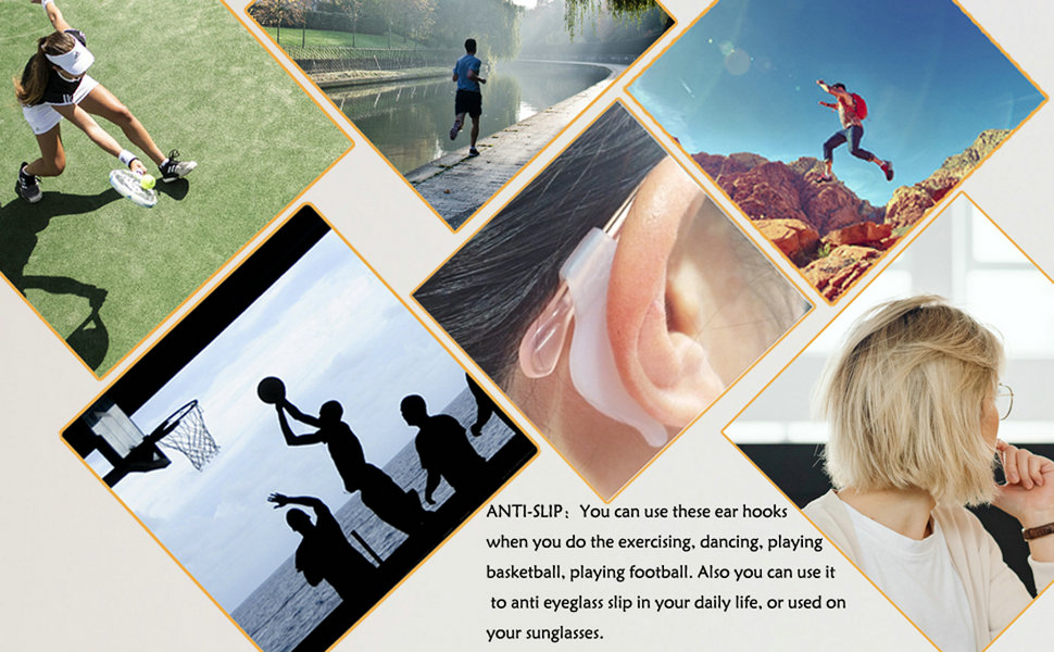 silicone eyeglass ear hook
