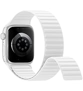 Magnetic Silicone Sport Bands Compatible with Apple Watch Band 40mm 38mm 41mm 42mm 44mm 45mm 46mm...