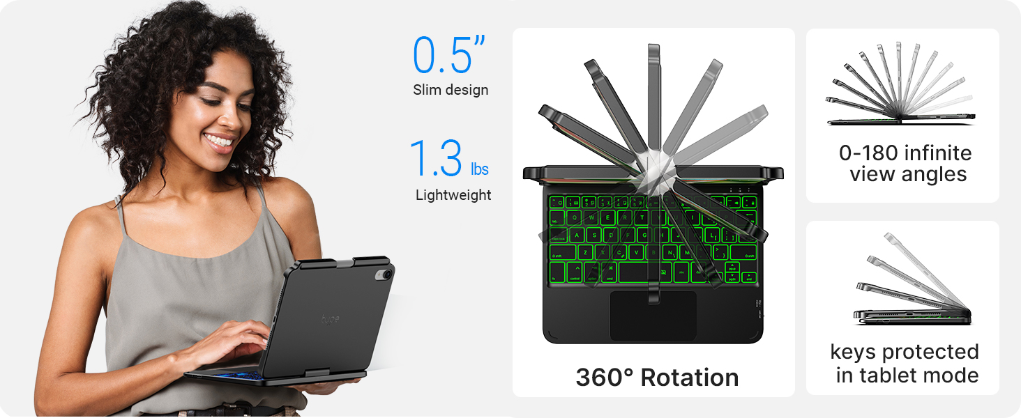 for ipad mini a17 pro keyboard case