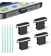 Goweewon iPhone Dust Plug, 4 Pack Lightning Port Plug with Cleaning Stick Compatible with iPhone ...