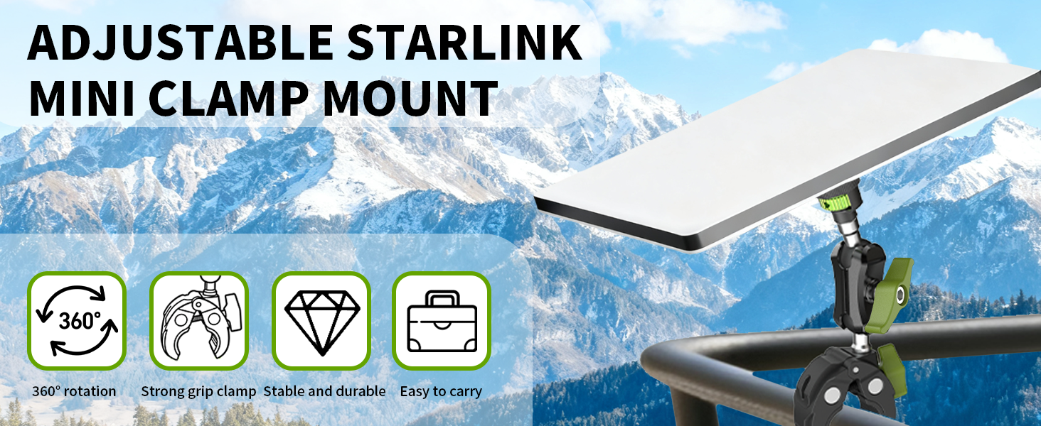 starlink mini clamp mount